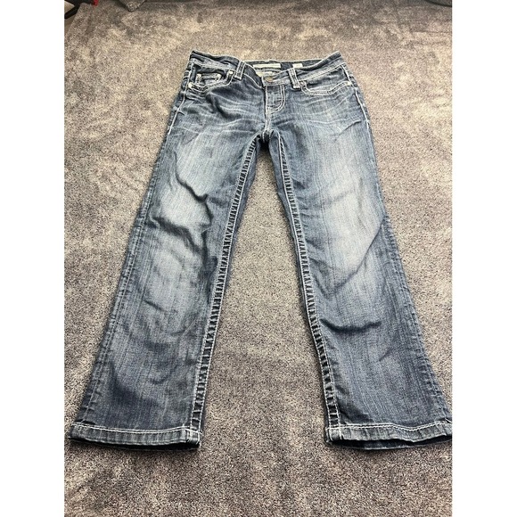 BKE Denim - BKE Payton Straight Leg Jeans Womens 27 Medium Wash Low Rise Contrast Stitch